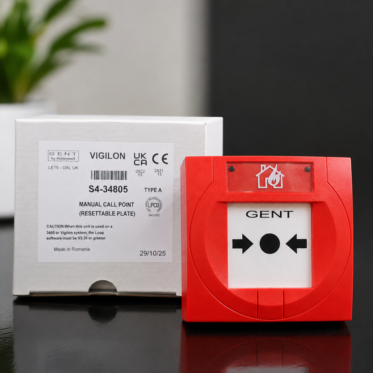 Gent Vigilon S4-34805 Resettable Manual Call Point
