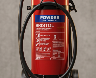Bristol Heavy Duty Trolley-Mounted Fire Extinguisher (Dry Chemical Powder)