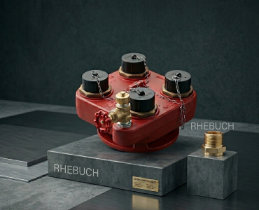BRISTOL 4-Way Breeching Inlet with Drain Valve – Heavy Duty Ductile Iron Fire Hydrant Manifold