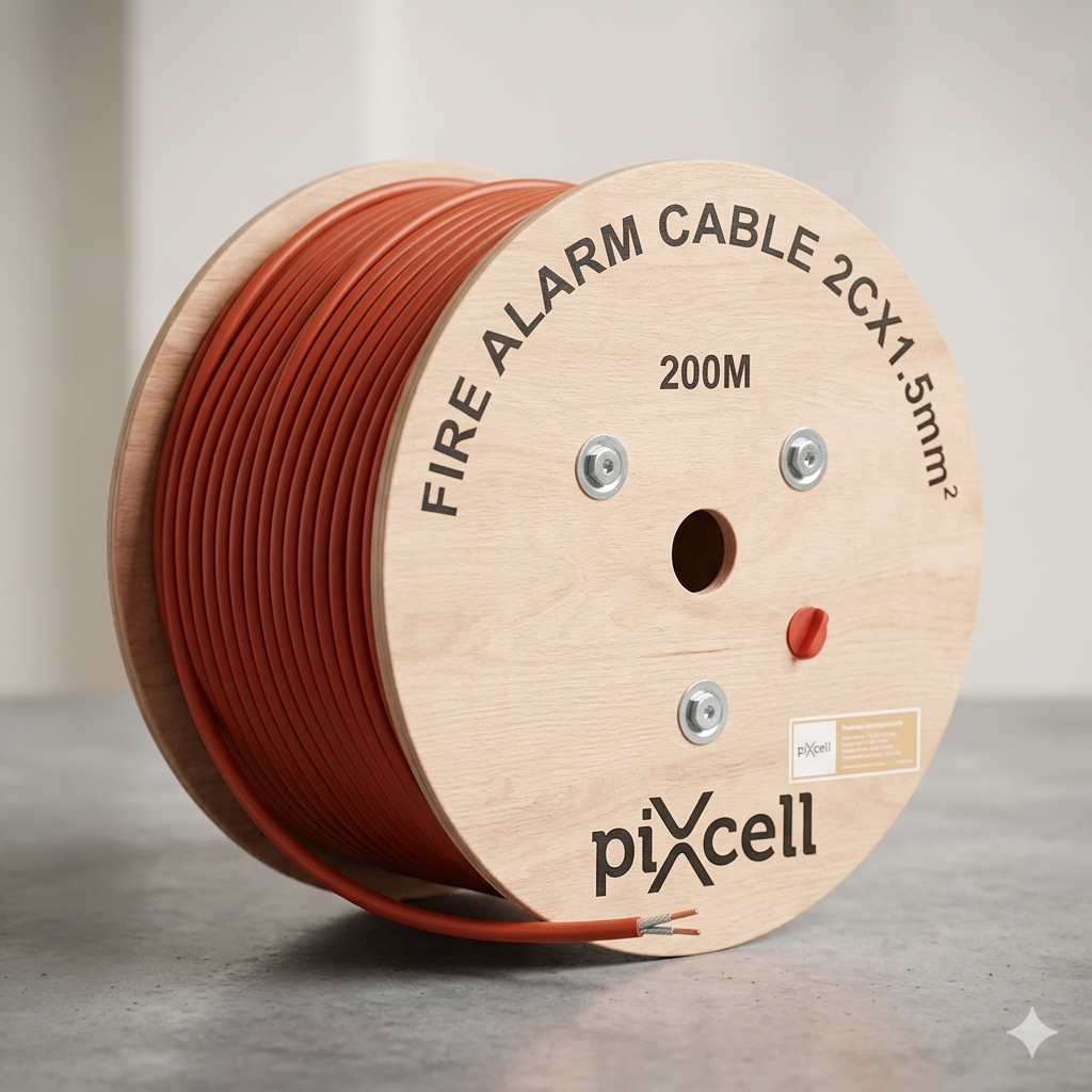 Pixcell Fire Alarm Cable – 2C x 1.5mm², 200 Meters